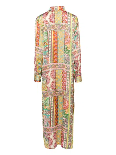 Bambah Button Down Dress In Yellow