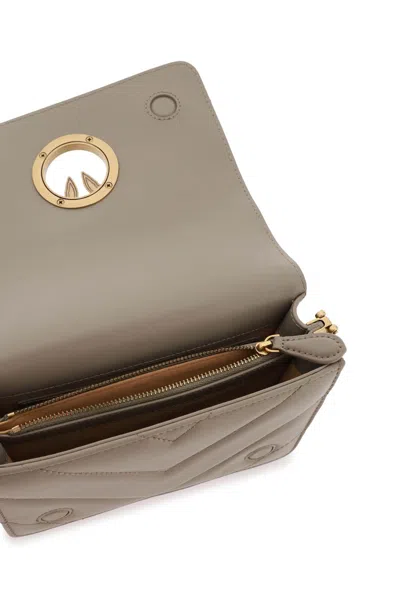 Pinko Click Mini Love Bag In Noce Antique Gold (khaki)
