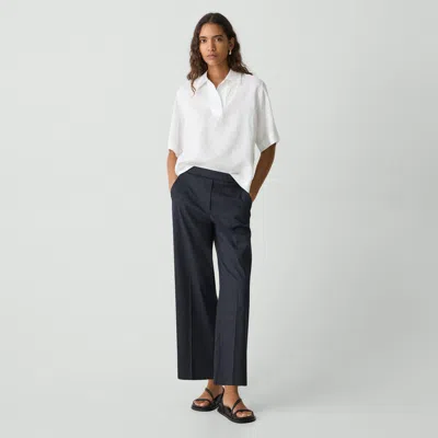 Theory Relaxed Pull-on Pant In Good Linen In Concord