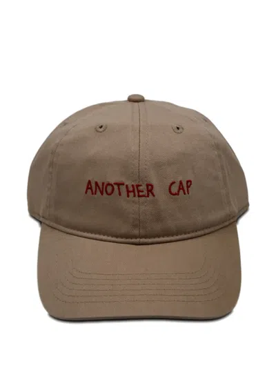 Another Aspect Another Cap 1.0 Embroidered Baseball Cap In Nude