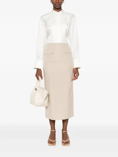 Rohe Silk Shirt In Nude