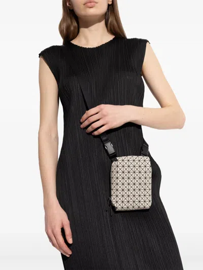 Bao Bao Issey Miyake Geometric-print Shoulder Bag In Weiss