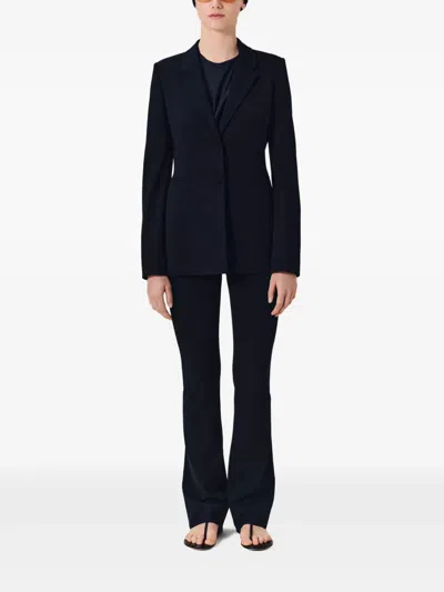 Fforme Bennet Tailored Stretch Virgin Wool Jacket In Blau