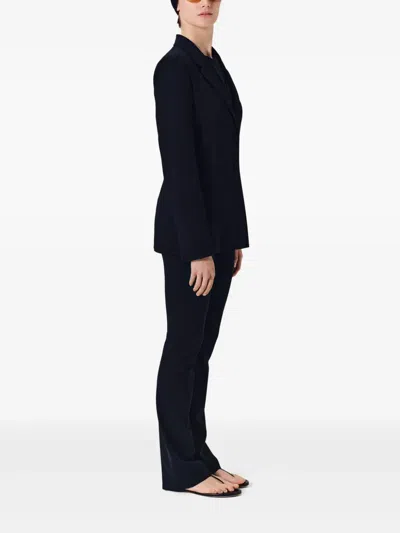 Fforme Bennet Tailored Stretch Virgin Wool Jacket In Blau