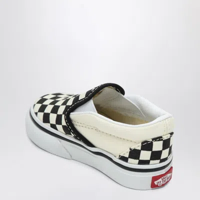 Vans Slip-on Sneakers White/black With Check Pattern In Multicolor