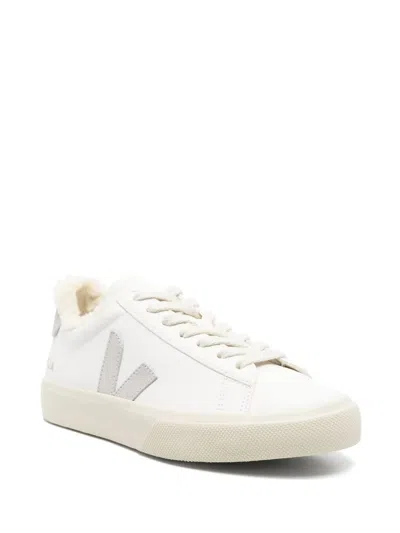 Veja Campo Bicolor Leather Low-top Sneakers In Animal Print