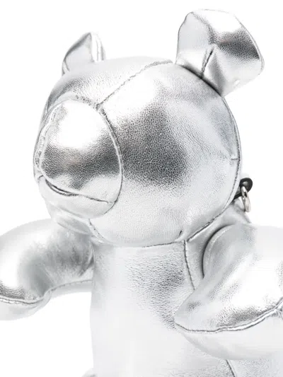 Miharayasuhiro Dolls Bear Cross Body Bag In Silver