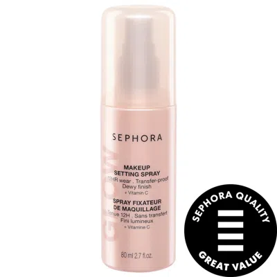 Sephora Collection Glow 12hr Wear Transferproof Makeup Setting Spray With Vitamin C 2.7 oz / 80 ml
