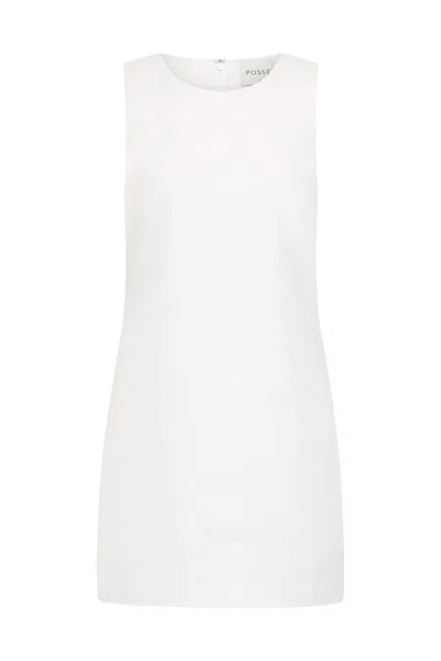 The Posse Ellen Mini Dress In Ivory