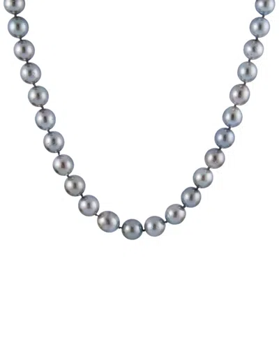 Splendid Pearls 14k 7.7-11.9mm Tahitian Pearl Necklace In Metallic