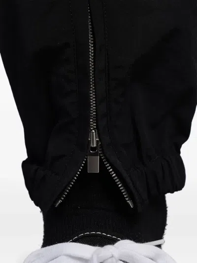 Attachment Black Drawstring Trousers In Black