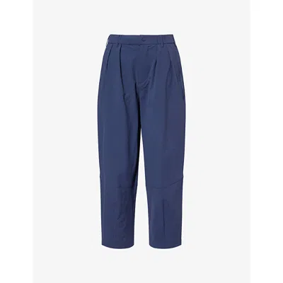 Manors Mens Navy Greenskeeper Multi-pockets Stretch-woven Trousers