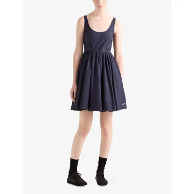 Prada Mini Dress In Blue