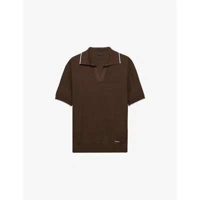 Prada Polo-neck Sweater In Brown