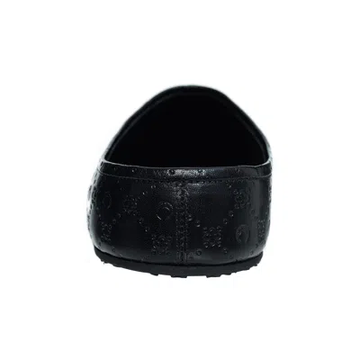 Marine Serre Leather Mules In Black