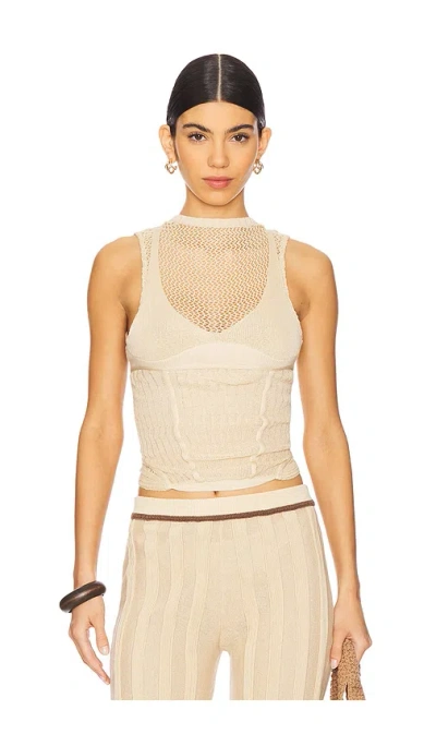 Isa Boulder Rider Top In Beige