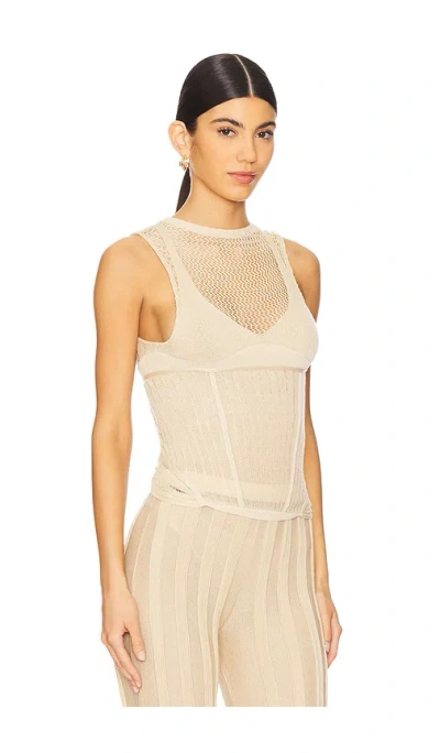 Isa Boulder Rider Top In Beige