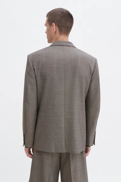 Filippa K Wool Blend Patch Pocket Blazer In Beige