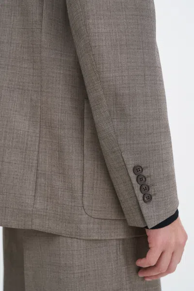 Filippa K Wool Blend Patch Pocket Blazer In Beige