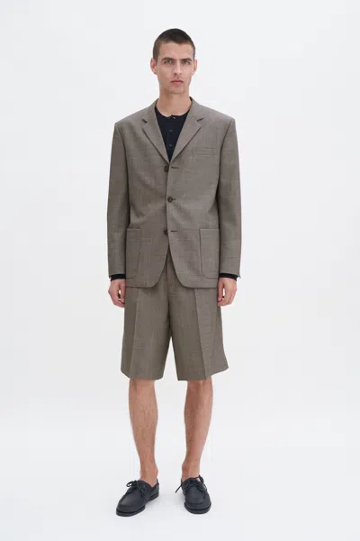 Filippa K Wool Blend Patch Pocket Blazer In Beige