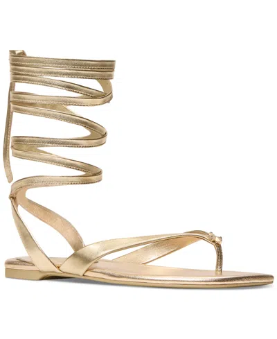 Kate Spade Flower Gladiator Sandals In Pale Gold