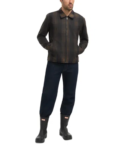 Hunter Men's Foster Wax Trucker Jacket In Black