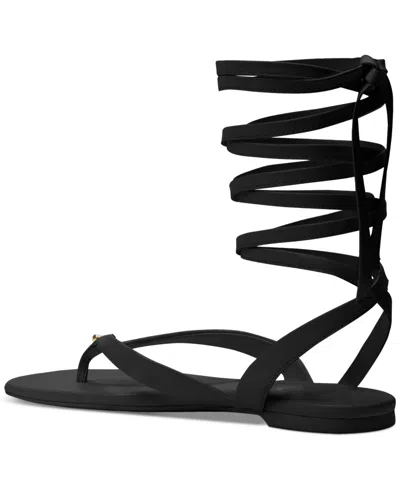 Kate Spade Flower Gladiator Sandals In Black