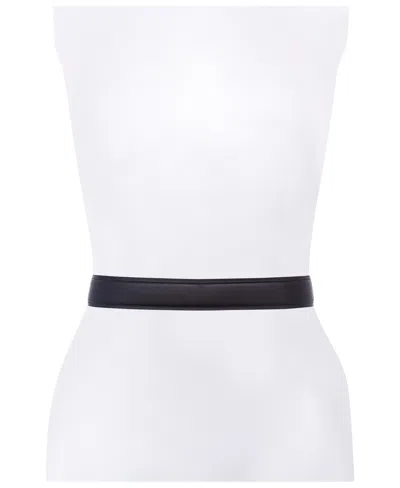 Michael Kors Women's 42mm Leather Belt In Black,silver