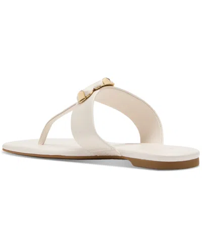 Kate Spade Flower Thong Sandals In Cream