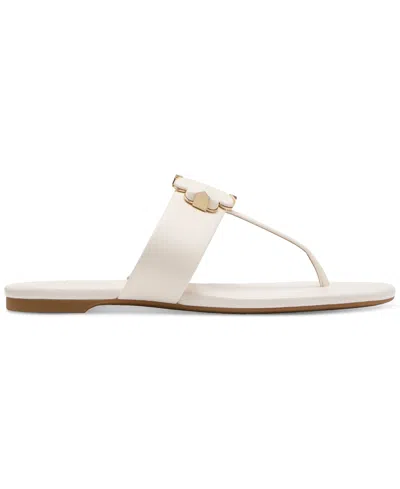 Kate Spade Flower Thong Sandals In Cream