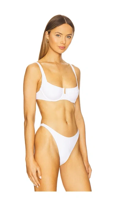 L*space Lspace Bianca Underwire Bikini Top In White