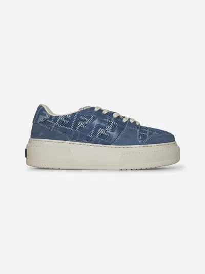 Fendi Low-top Sneakers With Contrast Stitching And Platform Sole