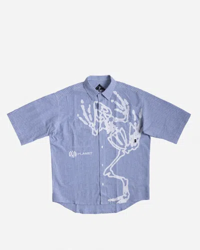 Perks And Mini Lil' Bone Oversized Shirt In Blue