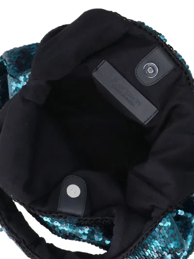 Jw Anderson J.w. Anderson Sequin Shoulder Bag In Green Polyester In Green