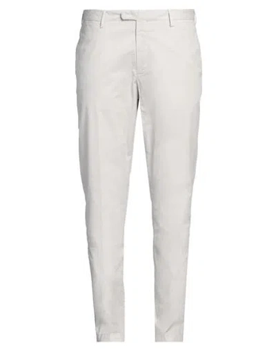 Devore Incipit Man Pants Light Grey Size 38 Cotton, Silk, Elastane In Grey