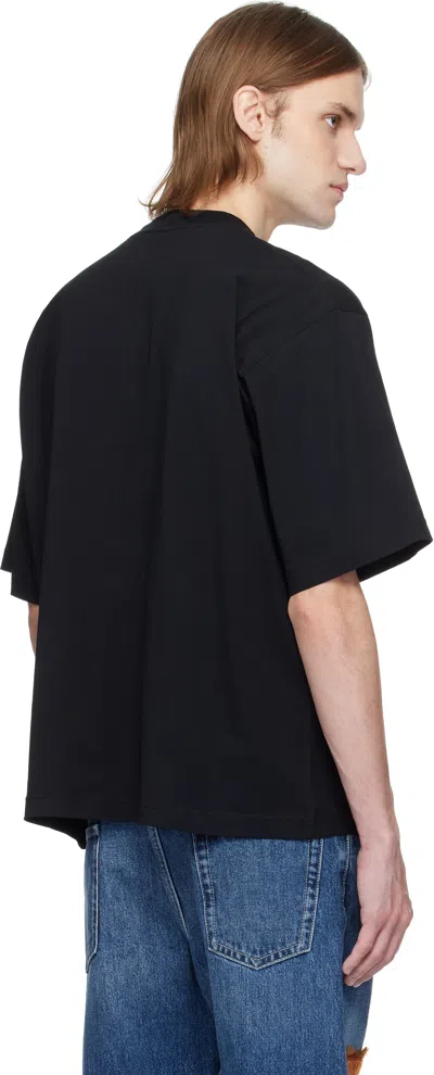 Marni Cotton T-shirt With Logo Print In Black