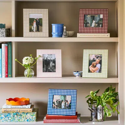 Addison Ross Cherry Gingham Lacquer Photo Frame
