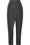 PAPER LONDON Angel pinstriped twill tapered pants
