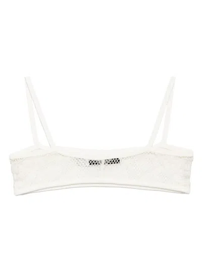 Christopher Esber Lace Bralette In White