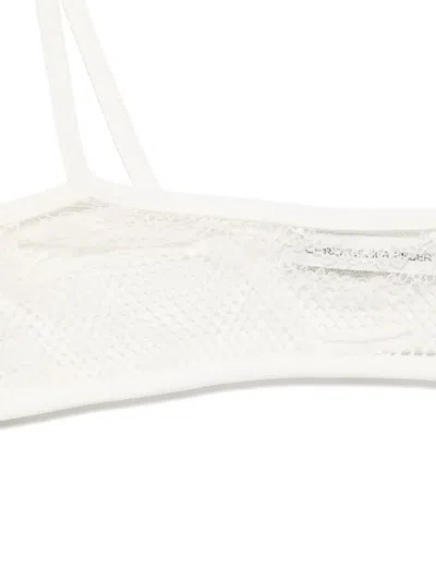 Christopher Esber Lace Bralette In White