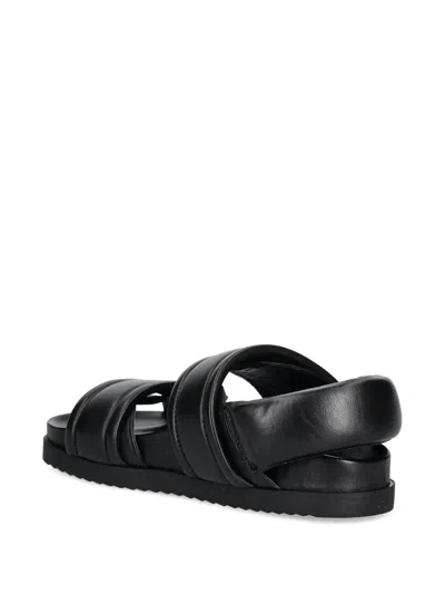 Patrizia Pepe Dual-strap Slide Sandals In Black