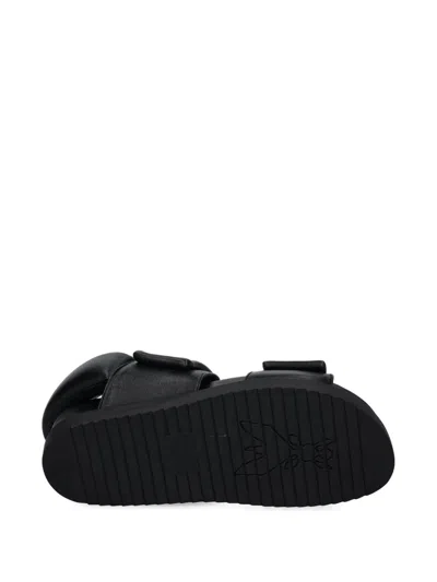 Patrizia Pepe Dual-strap Slide Sandals In Black