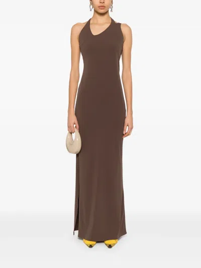 Patrizia Pepe Dress In Brown