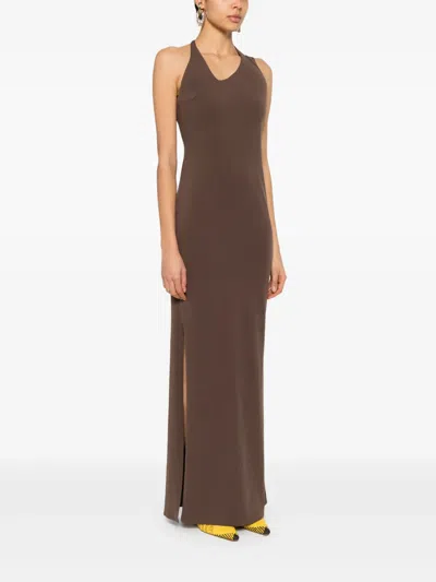 Patrizia Pepe Dress In Brown