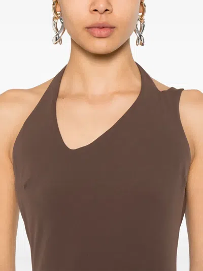 Patrizia Pepe Dress In Brown