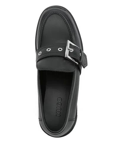 Hugo Boss Buckle-detail Loafers In Multi