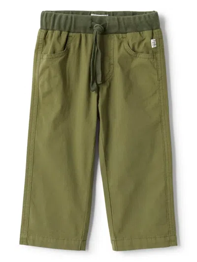 Il Gufo Drawstring Trousers In Green