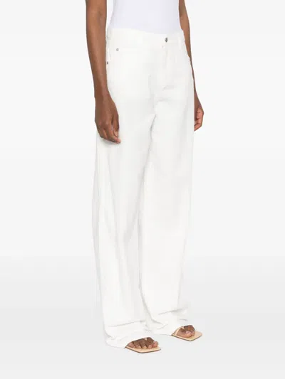 Ermanno Scervino Logo-patch Jeans In White