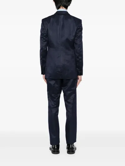 Tom Ford Single-breasted Suit In Blue