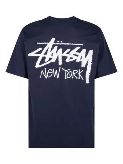 Stussy Basic T-shirt In Blue